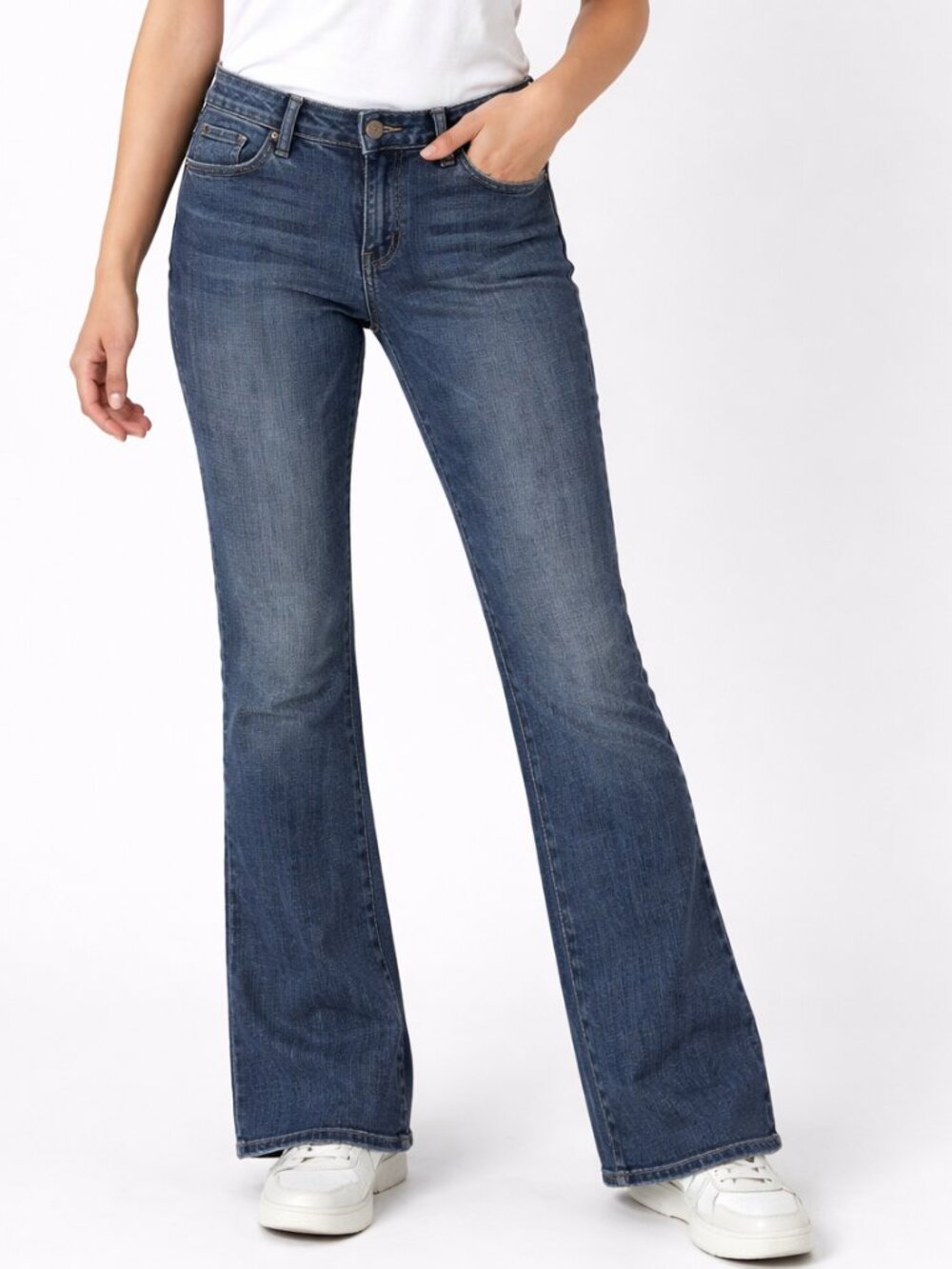 Vintage Denim Dynamite Hippie Low Rise Flare Bell Bottom Jeans Size 31 (Size 10)